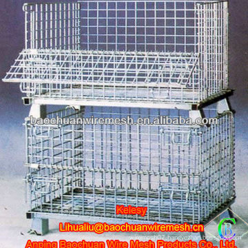 Steel transport wire mesh cage